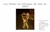 Coupe du Monde 2010 Le Bleu sauvé par les Rouges !