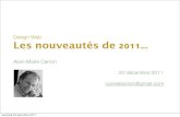 Design Web Nouveautes 2011