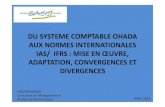 Seminaire Normes SYSCOHADA-IAS/IFRS mise en œuvre, adaptation, convergences et divergences - SACCI 042014