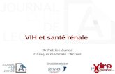 VIH et santé rénale, par Dr Patrice Junod, Clinique médicale l'Actuel