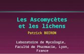 Les Ascomycètes et les lichens