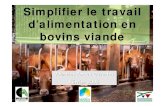 Simplifier Le Travail d'Alimentation en Bovins Viandes