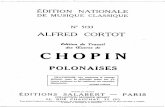 Chopin - Alfred Cortot édition de travail - 7 Polonaises