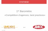 Synhèse : 1er BAROMETRE DES COMPETITIONS D’AGENCES ET BEST PRACTICES