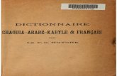 Partie 1 : Dictionnaire chaoui-arabe-kabyle-Français de  P. G Hughe