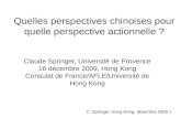Quelles Perspectives Chinoises Pour Quelle Perspective Actionnelle