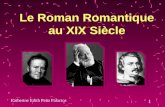 Le Roman Romantique au XIX Siècle