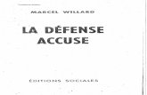 Willard La Défense Accuse troisième édition 1955
