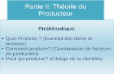 Partie II Theorie Du Producteur