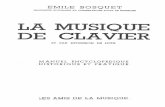 BOSQUET, Émile • La musique de clavier et par extension de luth (1953)