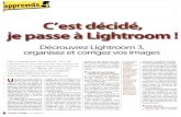 Article Chasseur d'Images Light Room 3