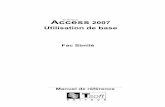 Cours Access 2007 - Initiation