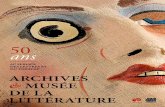 Brochure Archives et Musée de la littérature Belge