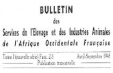 Koné K. 1948. Le boeuf du Lac Tchad de la région de N'Guigmi