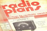 Radio Plan N°1 Novembre 1933