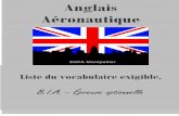 BIA - Anglais aéronautique, liste du vocabulaire exigible (31 pages)