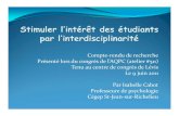511 - Stimuler l’intérêt des étudiants par l’interdisciplinarité