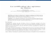 Certification Des Agrumes Au Maroc