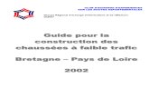 Guide pour la construction des chaussées à faible trafic – Bretagne – Pays de Loire (2002)