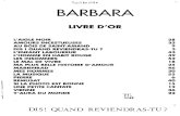 Partitions Barbara - recueil de chansons