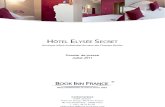 Dossier de presse - Hôtel Elysée Secret, Paris