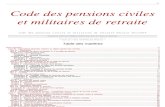 Pensions Civiles Militaires Retraite