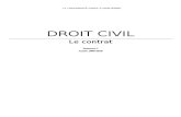 Droit Civil - Le Contrat