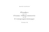 29- Etudes sur la Franc-maçonnerie et le Compagnonnage - Tome II