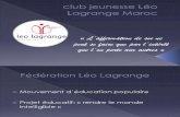 Présentation du club jeunesse Léo Lagrange Maroc