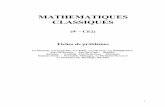 Mathématiques Classiques 5 (9e-CE2) Fiches de Problèmes