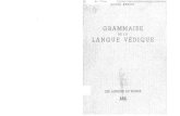 Grammaire de la Langue Védique de Louis Renou