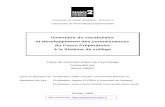 Déro (1998) Inventaire du vocabulaire et développement des connaissances du Cours Préparatoire à la Sixième de Collège - thèse de Psychologie, université de Rennes 2