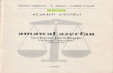 Amawal Azerfan: Lexique Juridique par Ahmed Adghirni - A. afulay - Lahbib Fouad