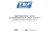 Manuel Du Candidat Au Tef Epreuves Orales1