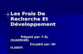 exposé Les Frais De Recherche Et Développement