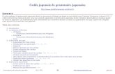 Guide Japonais de Gram Maire Japonaise