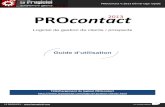 Guide Utilisation du logiciel CRM PRO contact