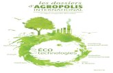Ecotechnologies Dossier thématique Agropolis International