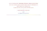 (Ebook)(Fr)(Occultisme) Fabre D'olivet - La Langue Hébraique Restituée