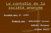 Le contrôle de la société anonyme