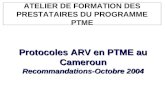 Nouvelles Recommandations ARV en PTME Au Cameroun