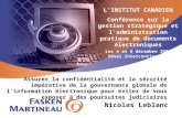 Dm Mtl #1526513 V1 Gestion Confidentialité Des Documents éLectroniques   PréSentation Nll Institut Canadien 4 DéC 2007