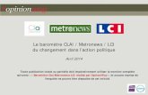 Le barom¨tre CLAI Metronews LCI du changement dans l'action politique 7 avril 2014 par OpinionWay