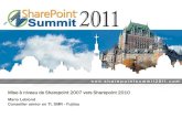 Sharepoint Summit Québec mise à niveau Sharepoint 2007 vers Sharepoint 2010