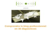 Comprendre le blog professionnel en 30 diapositives