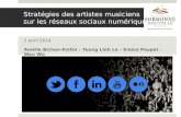 Stratégies des artistes-musiciens sur les réseaux sociaux numériques