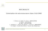 JUS 2011 -  Présentation 4a - Microgen