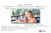 CASIS-Écriture – Programme d’intervention pour augmenter la motivation à écrire des élèves du primaire