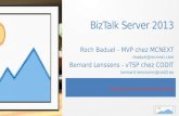 Les nouveautés de Microsoft BizTalk Server 2013