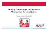 Moving From Paper To Electronic Medication Reconciliation